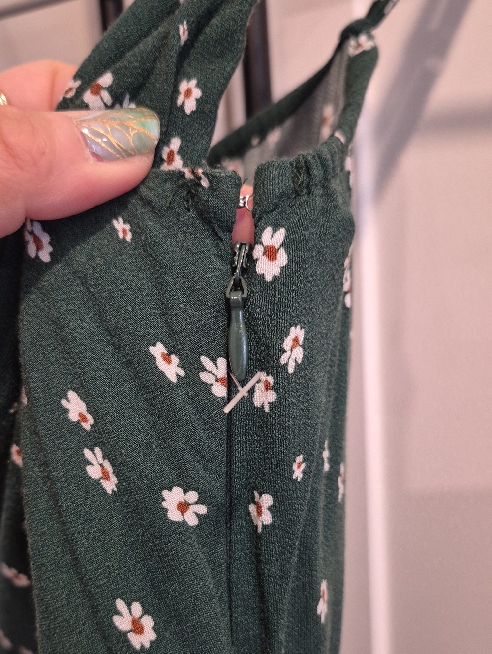 American Eagle Outfitters - Dark Green Floral Maxi Dress - Picture 5 of 5
